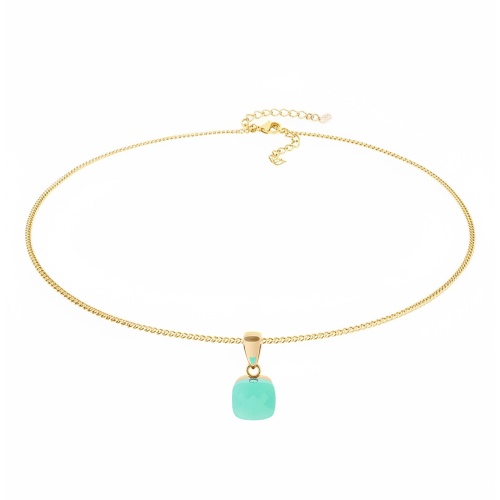 Колье Qudo FIRENZE (G) Light Palace Green Opal, 107001/48-4510