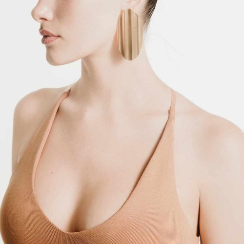 Серьги Katerina Vassou, Gable, в стиле авангард, KV24.2-401299G золотистый фото 2