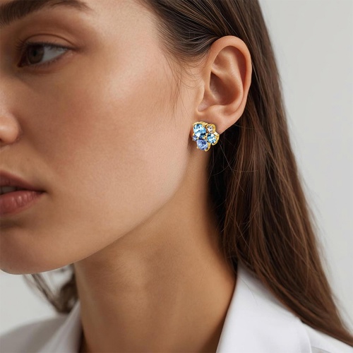 Серьги Dyrberg Kern MINNIE SG AQUA, 480158 фото 2