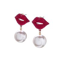 Серьги Moon Paris, Ringo, "Искушение", с кристаллами, MR-24.05-011 красный
