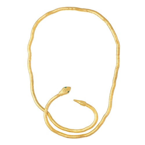Браслет-колье Moon Paris, в форме змеи, с кристаллами, Mo-Y24.11-077 золотистый фото 9