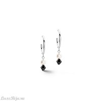 Пусеты Coeur de Lion Black-Silver, 4080/21-1317