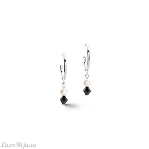 Пусеты Coeur de Lion Black-Silver, 4080/21-1317