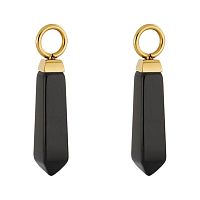 Шарм Coeur de Lionы на серьги Gold-Black, 0051/44-1316