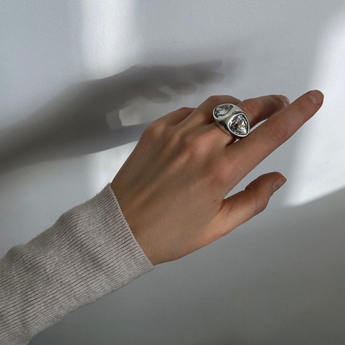 Кольцо Ciclon, Majestic, с кристаллами, CN-251500 хрустальный, 18 фото 3