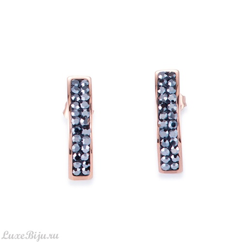 Серьги Coeur de Lion Anthracite 0214/21-1223