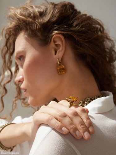 Кольцо Fiore di Firenze AN0410 AMBRA фото 2