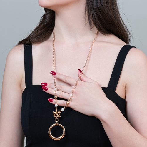 Колье Fiore Luna Perle, LN5119 BW/RG фото 2