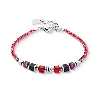 Браслет Coeur de Lion Red-Silver, 3044/30-0317