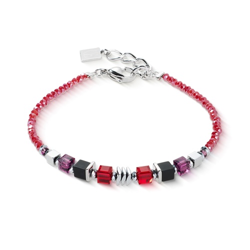 Браслет Coeur de Lion Red-Silver, 3044/30-0317