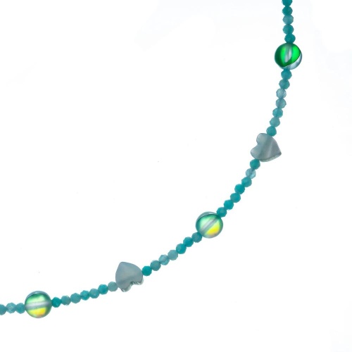 Колье Lanzerotti, Ispirazione, амазонит, перламутр, хрусталь, LZ-24.10-406 бирюзовый фото 2