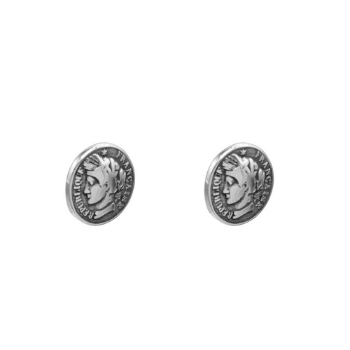 Серьги Ciclon, Sophie, монета, металл, CN-245601 серебристый