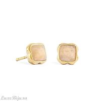 Серьги Coeur de Lion Cream jade (June), 1301/21-1424