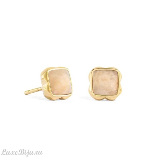 Серьги Coeur de Lion Cream jade (June), 1301/21-1424