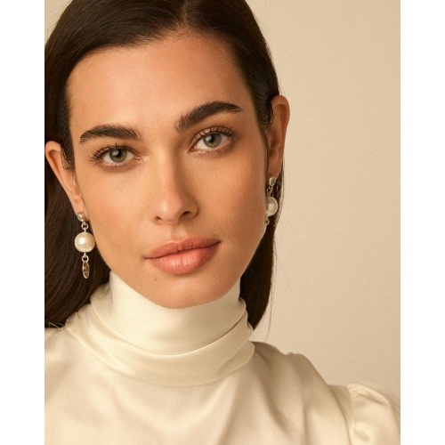 Серьги VIDDA, Mainson, с жемчугом и монетой, VD26.1-02367 серебристый фото 2