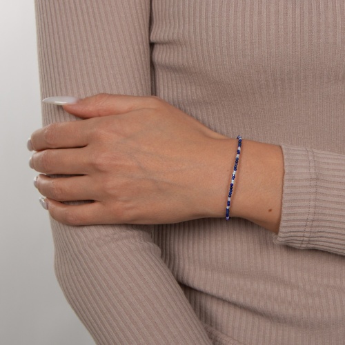 Браслет Lanzerotti, Alba, с лазуритом и кристаллами, LZ-24.02-012 синий фото 2