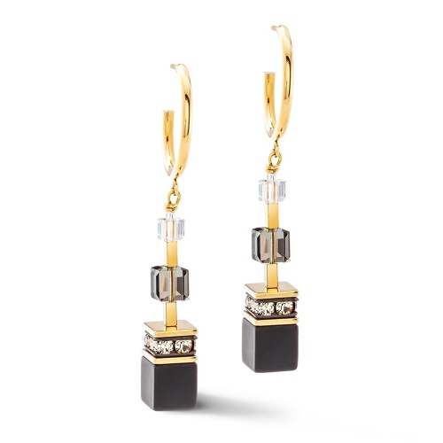 Серьги Coeur de Lion Black-Gold, 3039/21-1316 фото 8