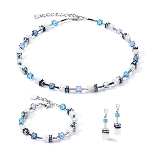 Колье Coeur de Lion Blue-White, 3018/10-0714 фото 4