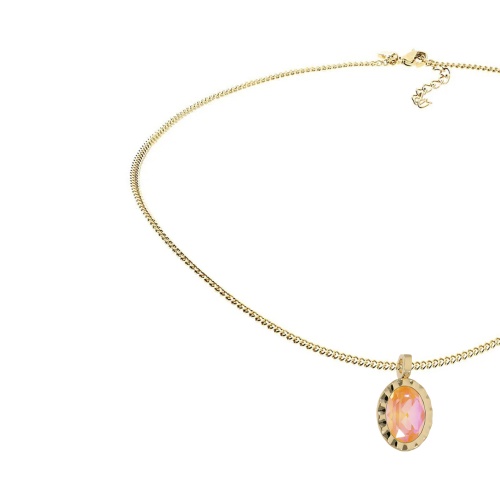 Колье Qudo TIVOLA UNICA big (G/P) Crystal orange ignite 3cm, 420714 фото 8