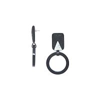 Серьги Nature Bijoux, Volcan, перламутр, вулканическая лава, рог, NB25.2-12-90351 черный