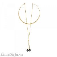Колье Possebon graphite pearl B0501.3 BW/G