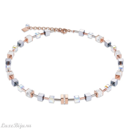 Колье Coeur de Lion Rosegold-White 4965/10-1632