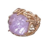 Кольцо Estrosia, с кристаллом, ES-ANM56 розовый, 17,5