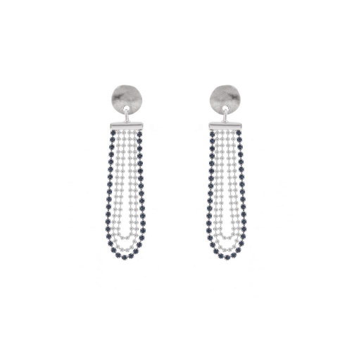 Серьги VIDDA, Eternity, с кристаллами Swarovski, VD23.2-01785 синий
