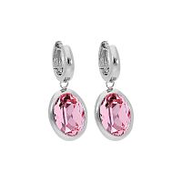 Серьги Qudo Creole TIVOLA small S light rose, 310506 R/S