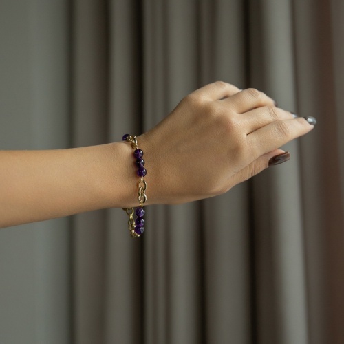 Браслет Lanzerotti, Elisir, с аметистом, LZ-25.10-292 фиолетовый фото 3