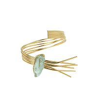 Браслет Katerina Vassou, Sensation, кафф с аквамарином, KV26.1-403248G голубой