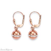 Серьги Coeur de Lion Rose Gold 4968/20-1620