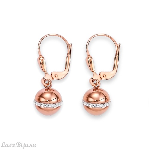 Серьги Coeur de Lion Rose Gold 4968/20-1620