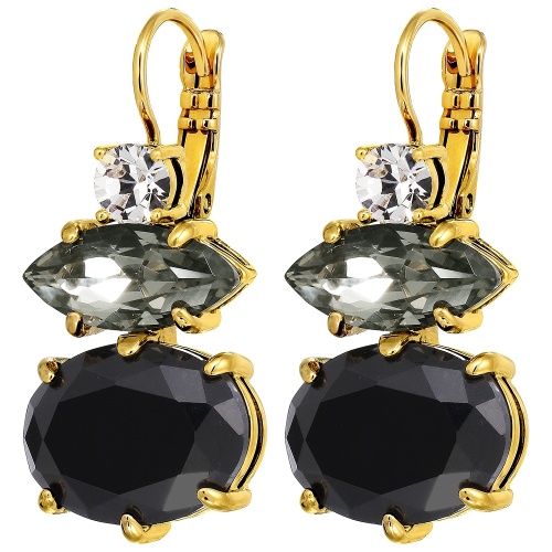Серьги Dyrberg Kern PARSANA SG BLACK_GREY, 470011 фото 3