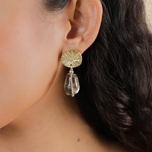 Серьги Nature Bijoux, Minerama, с дымчатым кварцем, NB26.1-12-90634 серый фото 3