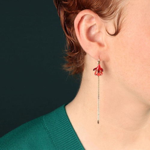 Серьги TARATATA, Fuchsia, с цветной смолой, TT-E25-02716-203 красный фото 2