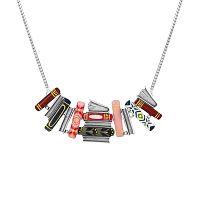 Колье TARATATA, Romans, с цветной смолой и золотой краской, TT-H25-01102-10M серебристый