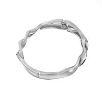 Браслет Moon Paris, Ringo, кафф с рельефом в виде волны, MR-26.01-004 серебристый