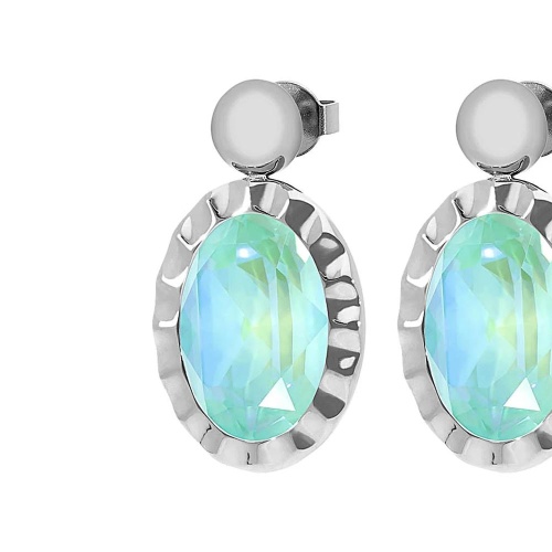 Серьги Qudo TIVOLA UNICA big (S/P) Silky sage delite 2,65cm, 332189 фото 5