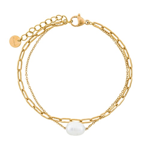 Браслет Fiore Luna PERLE, CB03168-2 BW/G