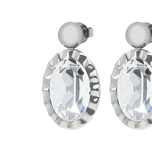 Серьги Qudo TIVOLA UNICA big (S/P) Crystal 2,65cm, 332000 фото 8