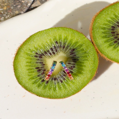 Серьги Coeur de Lion Multicolour Rainbow-Gold, 0146/23-1535 фото 4