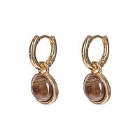 Серьги Fiore Luna COFFE AGATE, LE1112 BR/G