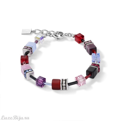 Браслет Coeur de Lion Purple-Red-Blue 2838/30-0841