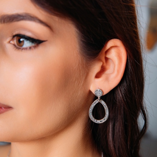 Серьги Fiore Luna CAL, A2103SW-E05.1 BW/S фото 3