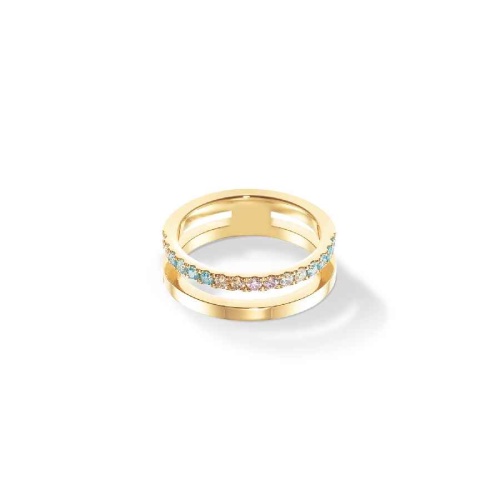 Кольцо Coeur de Lion Multicolour Pastel Gold, 0136/40-1590 54