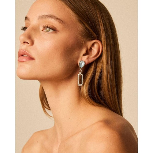 Серьги VIDDA, Mermaid, с кристаллом Swarovski, VD25.1-02066 зеленый фото 2