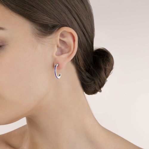 Серьги Coeur de Lion Amethyst-Silver, 0139/21-0843 фото 6