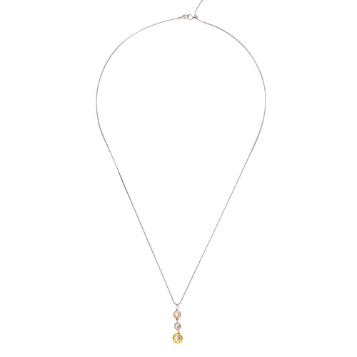 Колье Fiore Luna Gray colors (Crystal, Grey, Black diamond), B2101SW-N01.3 BW/MIX