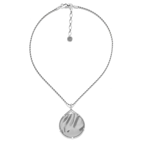 Колье ORI TAO, Couture, фактурный металл, OT24.1-15-31721 серебристый